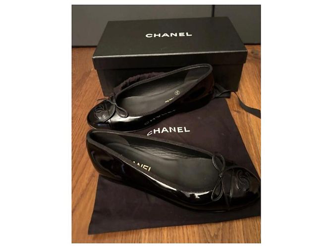 Bailarinas Chanel 37,5 Negro - vista 10