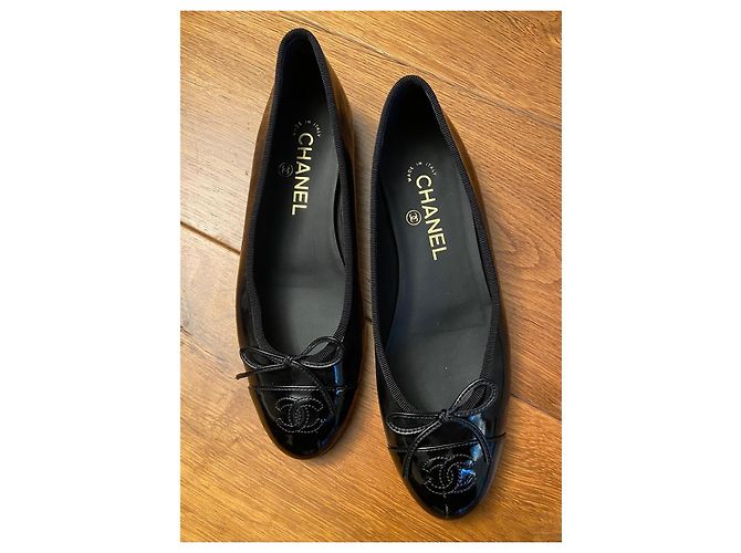 Bailarinas Chanel 37,5 Negro - vista 2
