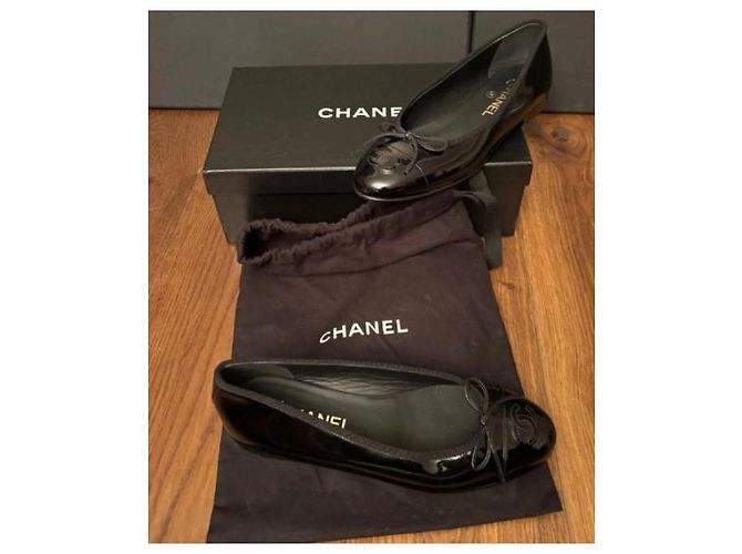 Bailarinas Chanel 37,5 Negro - vista 5