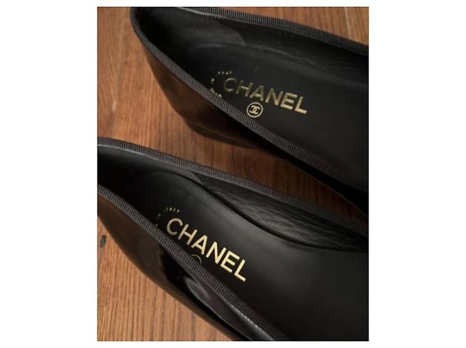 Bailarinas Chanel 37,5 Negro - vista 6