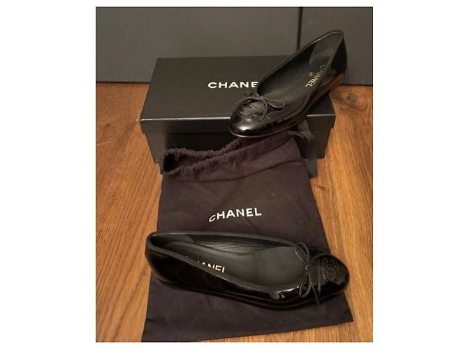 Bailarinas Chanel 37,5 Negro - vista 7