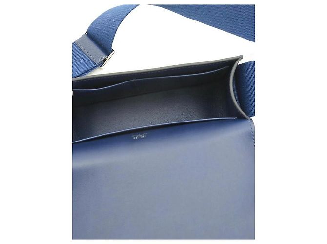 Hermès Geta in pelle blu navy Hermes - vista 4