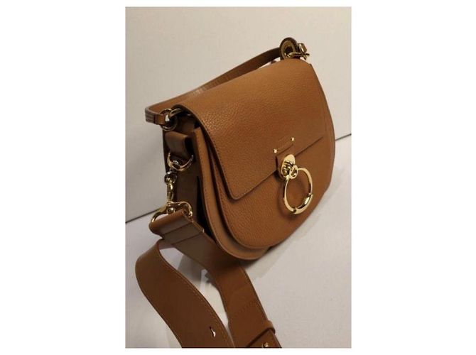 Borsa a mano Chloé Tess in pelle marrone - vista 2