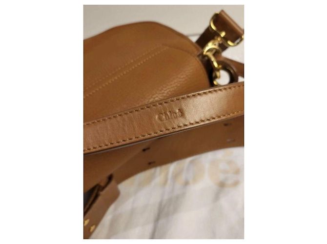 Borsa a mano Chloé Tess in pelle marrone - vista 4