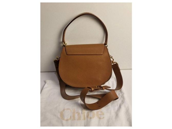 Borsa a mano Chloé Tess in pelle marrone - vista 6