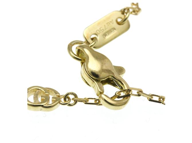 Collana con diamante e logo GG di Gucci D'oro - view 13
