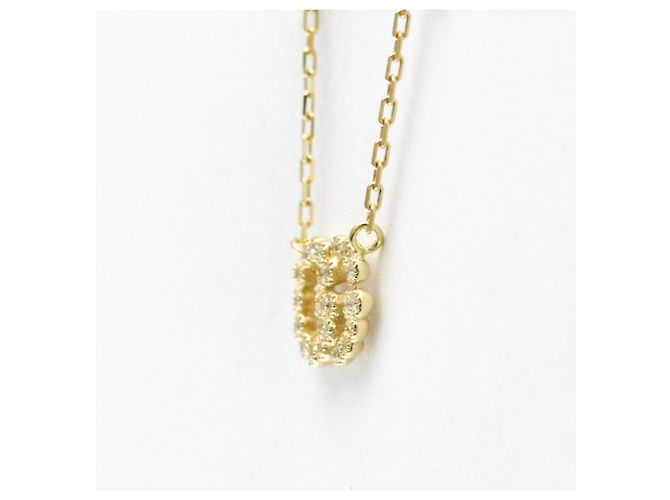 Collana con diamante e logo GG di Gucci D'oro - view 2