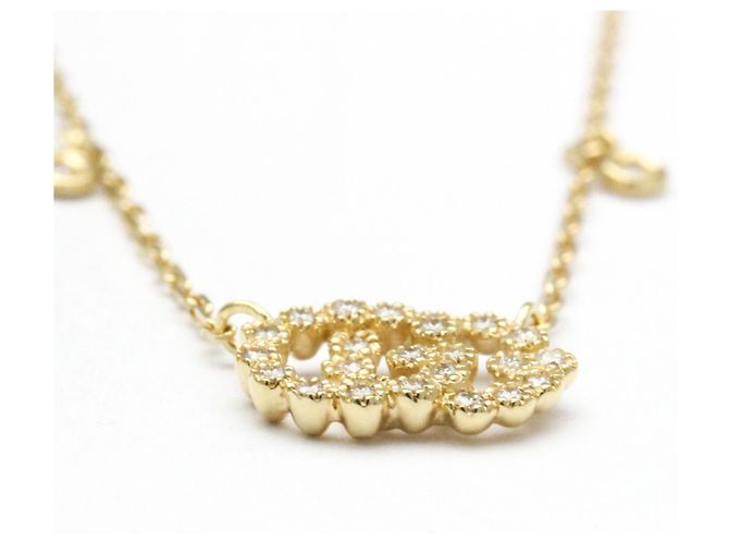 Collana con diamante e logo GG di Gucci D'oro - view 4