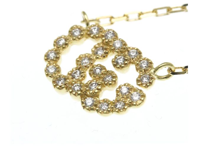 Collana con diamante e logo GG di Gucci D'oro - view 7