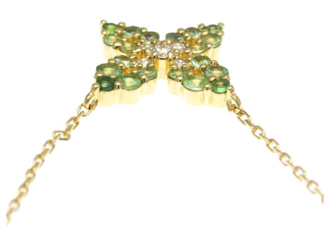 Autre Marque Collana in Pietre Colorate Farfalla Vendome Aoyama D'oro - vista 6