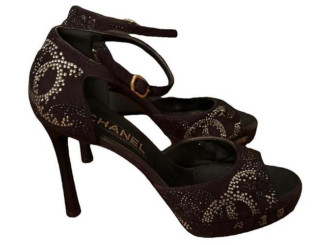 Décolleté in Camoscio Nero Chanel 38 - vista 9