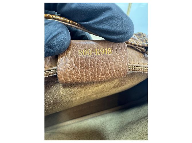 Fendi Schultertasche aus Leder Braun 298 - Ansicht 13