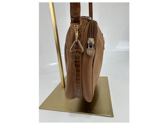 Fendi Schultertasche aus Leder Braun 298 - Ansicht 5