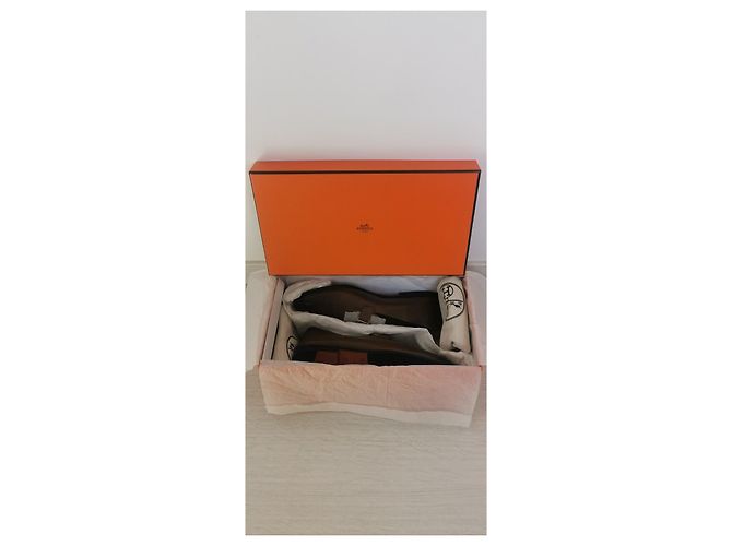 Hermès Tenor Braun Schwarz Dunkelbraun Kamel - Ansicht 12