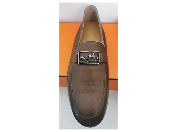 Hermès Tenor Braun Schwarz Dunkelbraun Kamel - Ansicht 2