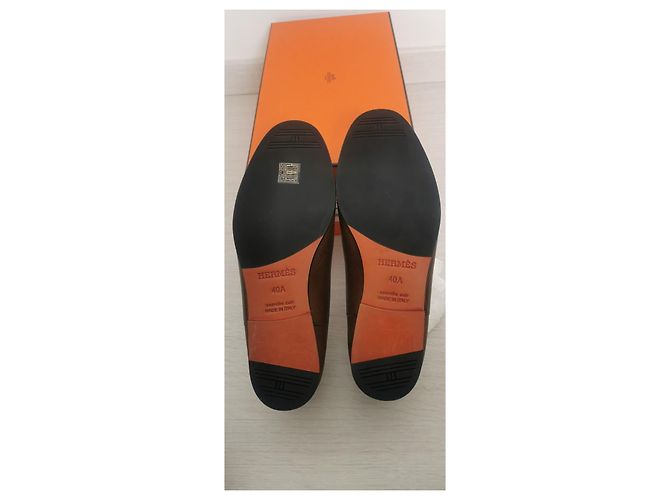 Hermès Tenor Braun Schwarz Dunkelbraun Kamel - Ansicht 6
