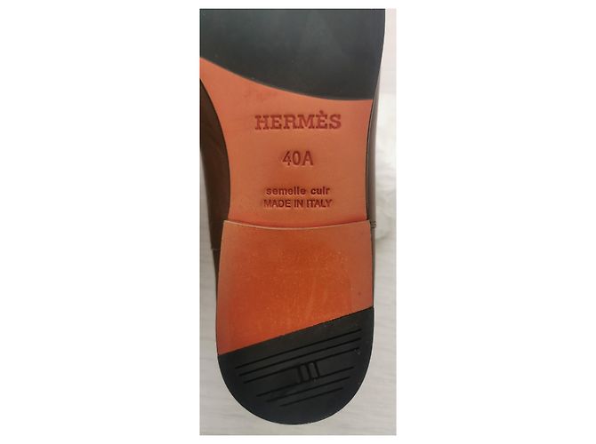 Hermès Tenor Braun Schwarz Dunkelbraun Kamel - Ansicht 7