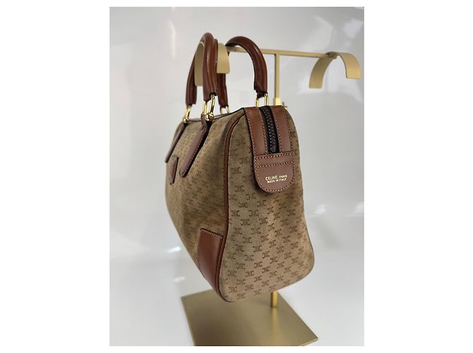 Céline Borsa Celine in suede / pelle marrone299 - vista 8