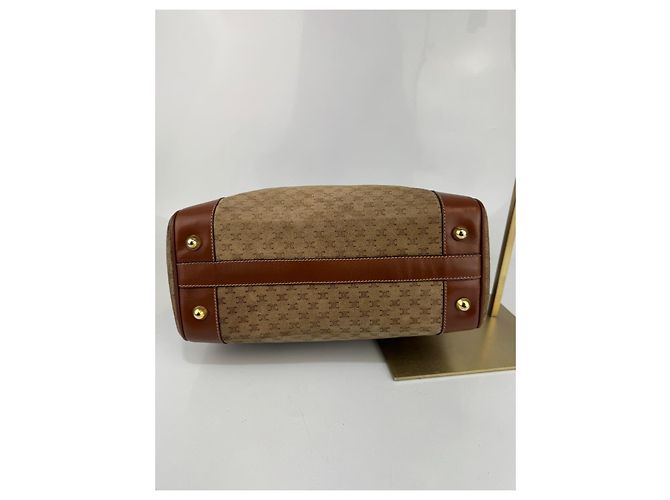 Céline Borsa Celine in suede / pelle marrone299 - vista 9