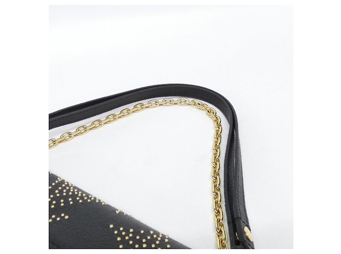 Borsa a Spalla Louis Vuitton Monogram Empreinte Wallet on Chain Ivy Nero - vista 4