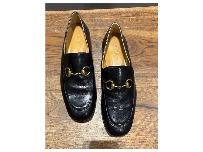 Mocassini Gucci Jordaan in pelle nera 37,5 Nero - vista 11