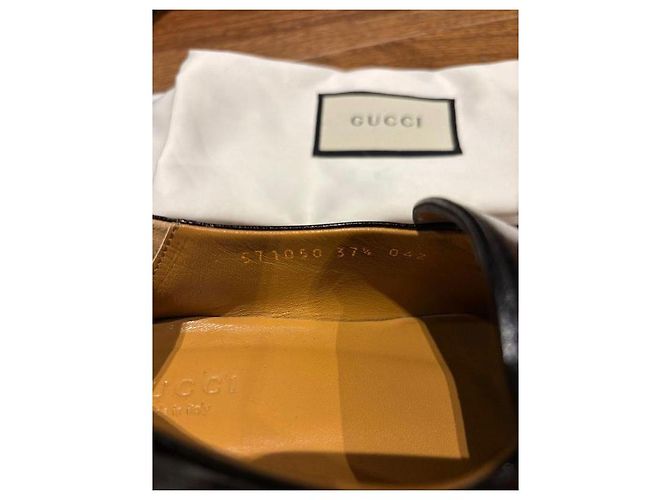 Mocassini Gucci Jordaan in pelle nera 37,5 Nero - vista 4
