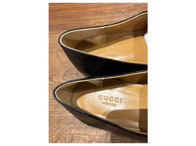 Mocassini Gucci Jordaan in pelle nera 37,5 Nero - vista 5