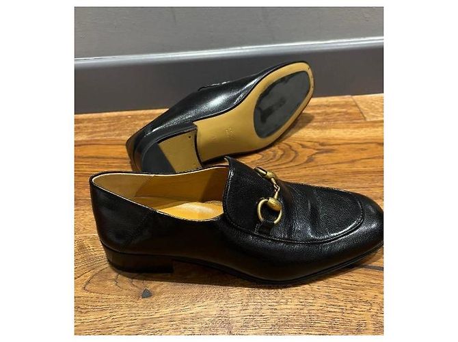 Mocassini Gucci Jordaan in pelle nera 37,5 Nero - vista 8