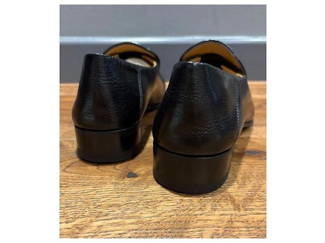 Mocassini Gucci Jordaan in pelle nera 37,5 Nero - vista 9