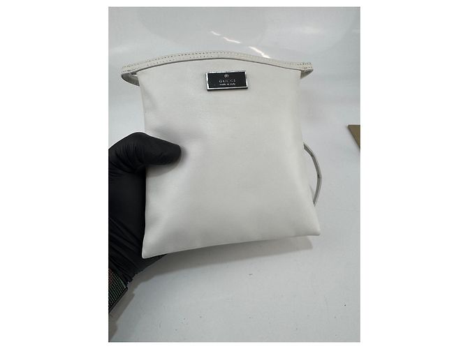 Borsa beauty in pelle bianca Gucci. Bianco - vista 8