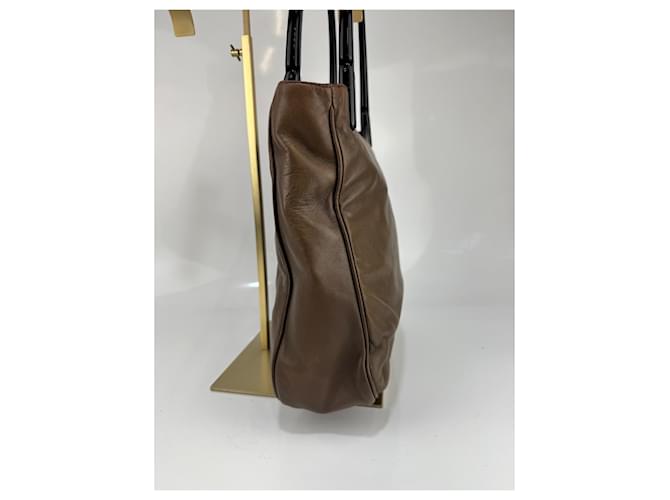 Borsa a spalla PRADA in pelle marrone 301 - vista 10