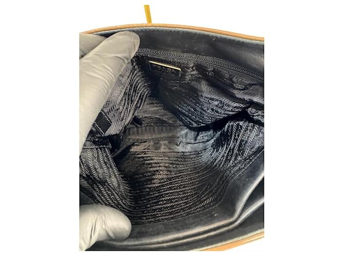 Borsa a spalla PRADA in pelle marrone 301 - vista 11
