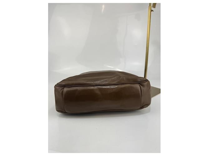 Borsa a spalla PRADA in pelle marrone 301 - vista 5