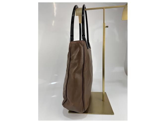 Borsa a spalla PRADA in pelle marrone 301 - vista 6