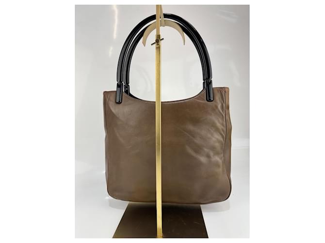 Borsa a spalla PRADA in pelle marrone 301 - vista 7