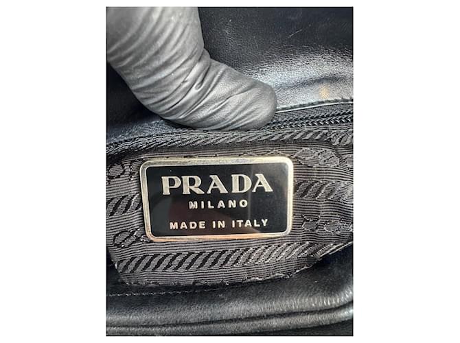 Borsa a spalla PRADA in pelle marrone 301 - vista 9