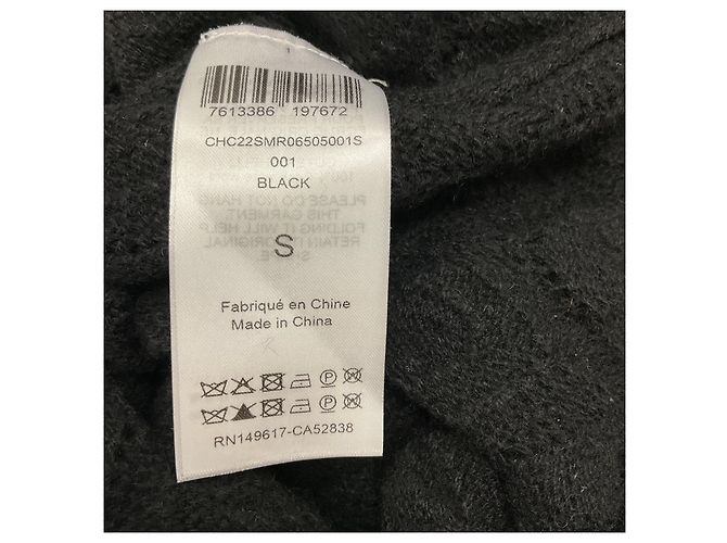 Chloé Vestido maxi de cachemira negro sin mangas Chloe - vista 5