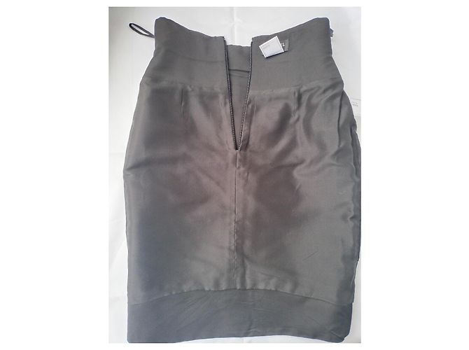 Falda de seda negra 08A 2008 de Chanel & Karl Lagerfeld 2008 talla 38 FR Negro - vista 11