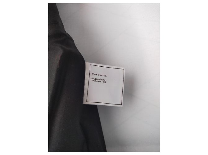 Falda de seda negra 08A 2008 de Chanel & Karl Lagerfeld 2008 talla 38 FR Negro - vista 9