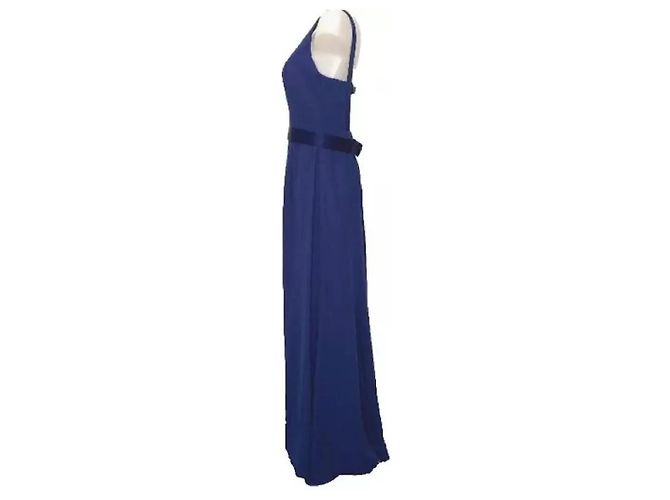 Vera Wang Abendkleid in Mitternachtsblau Marineblau Dunkelblau - Ansicht 2