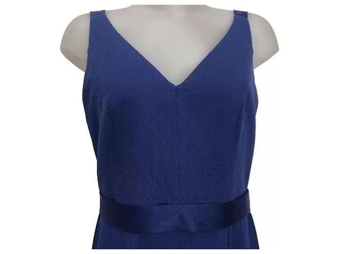 Vera Wang Abendkleid in Mitternachtsblau Marineblau Dunkelblau - Ansicht 4