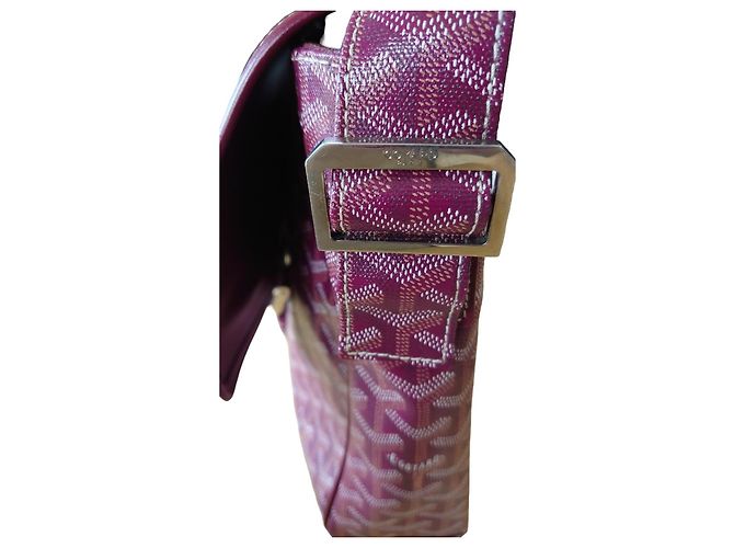 Borsa a Spalla Messenger Goyard Grand Bleu MM Rosso Bordeaux - vista 4