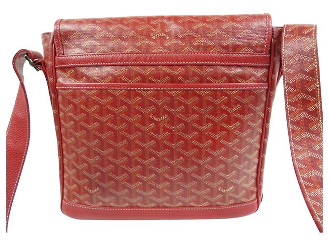 Borsa a Spalla Messenger Goyard Grand Bleu MM Rossa Rosso - vista 2