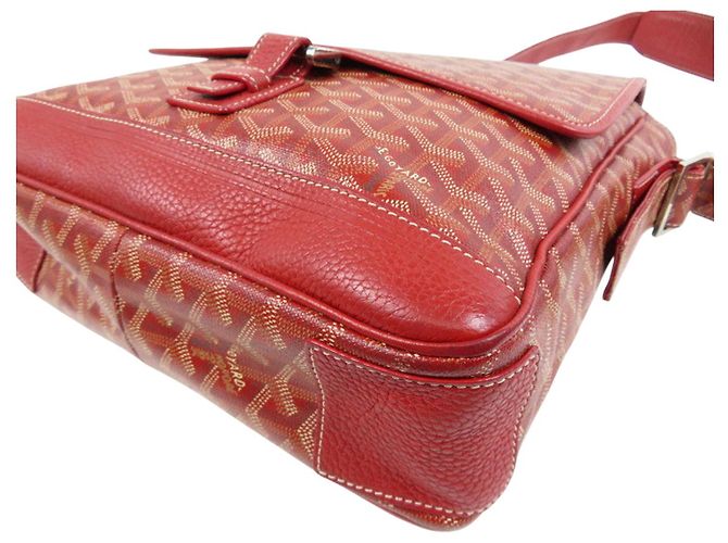 Borsa a Spalla Messenger Goyard Grand Bleu MM Rossa Rosso - vista 3