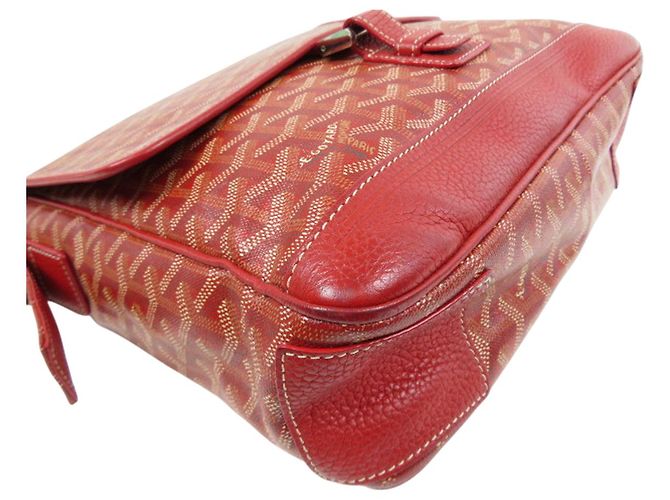 Borsa a Spalla Messenger Goyard Grand Bleu MM Rossa Rosso - vista 4