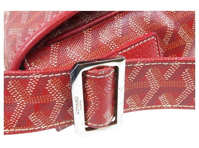 Borsa a Spalla Messenger Goyard Grand Bleu MM Rossa Rosso - vista 5