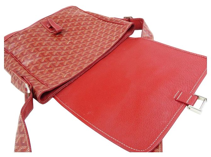 Borsa a Spalla Messenger Goyard Grand Bleu MM Rossa Rosso - vista 7