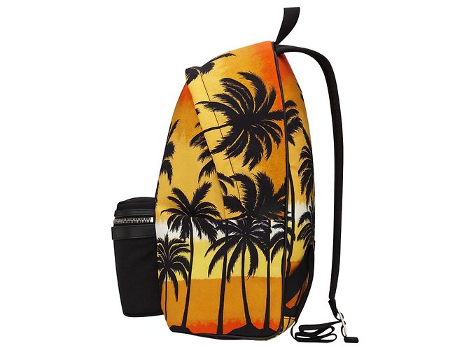 Zaino Hunting Palm Tree Sunset di Saint Laurent Arancione - vista 3