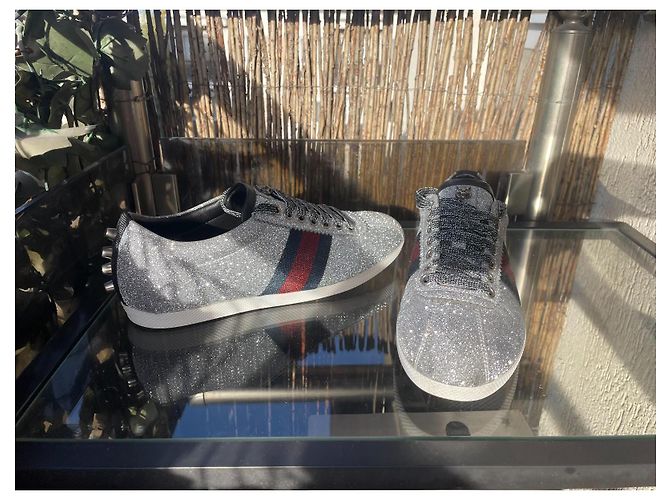Gucci Sneaker Silber Diamant - Ansicht 12