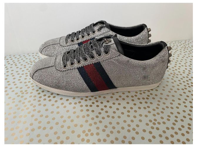 Gucci Sneaker Silber Diamant - Ansicht 2